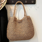 Bolsa de Palha Vintage Monocromática