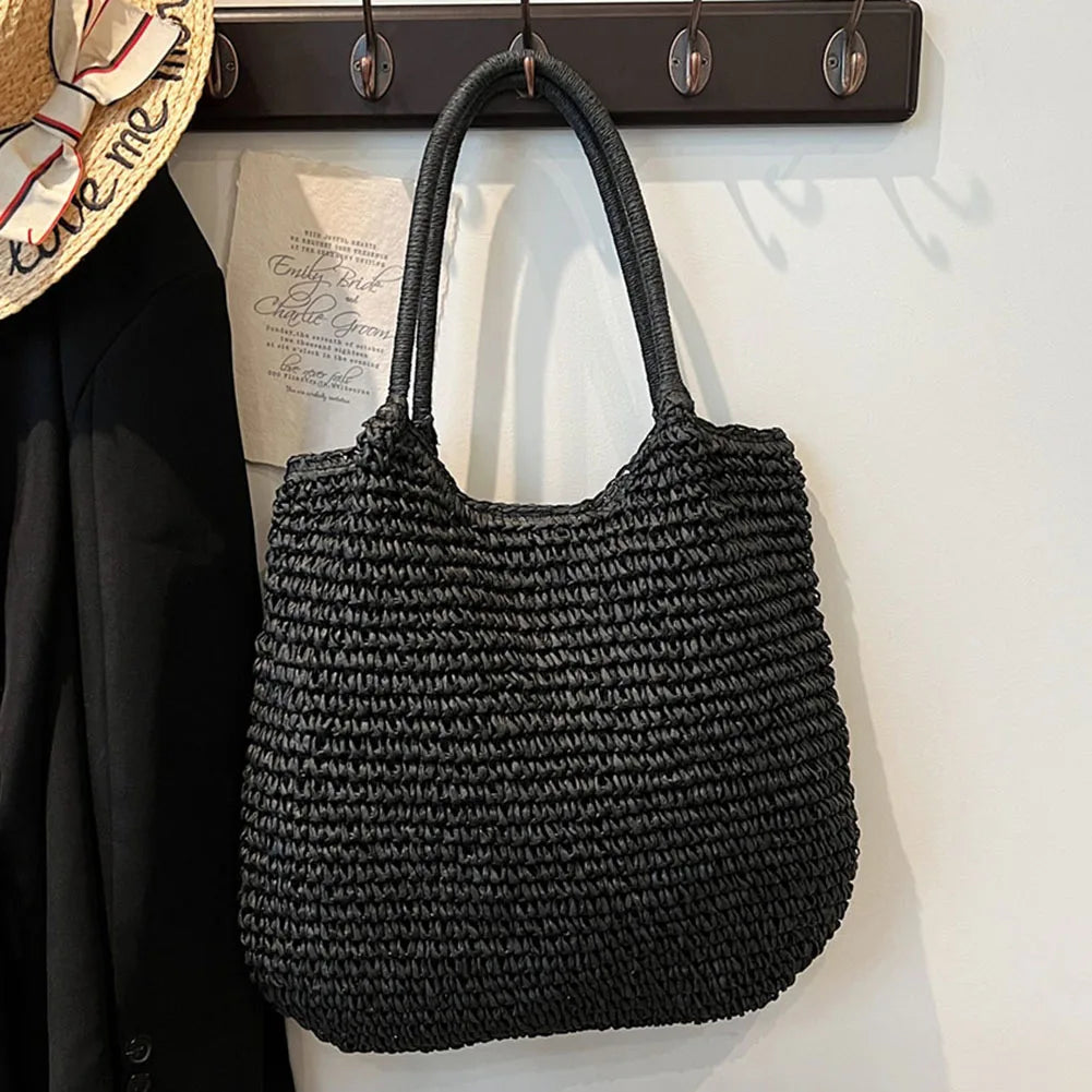 Bolsa de Palha Vintage Monocromática