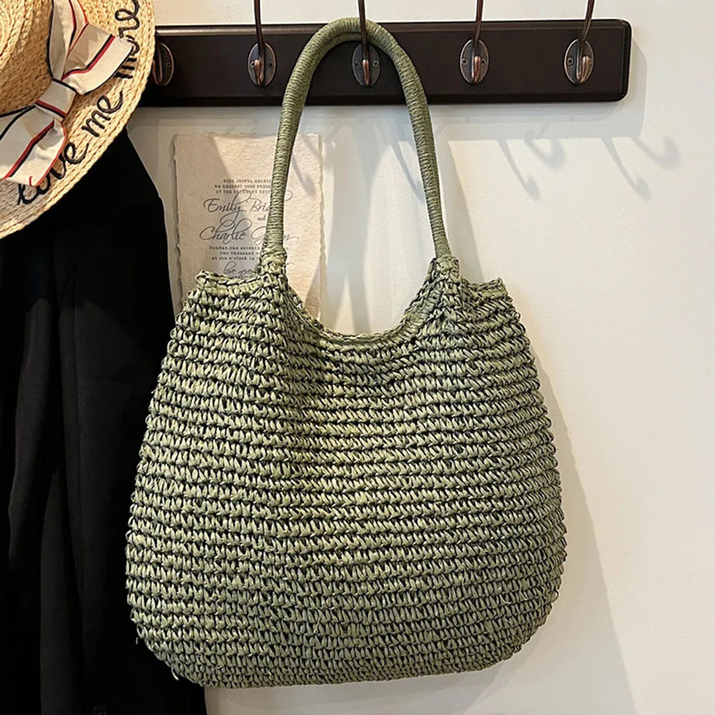 Bolsa de Palha Vintage Monocromática