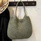 Bolsa de Palha Vintage Monocromática