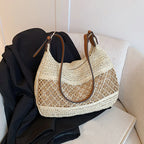 Bolsa de Palha para Praia Detalhe Artesanal Vazado