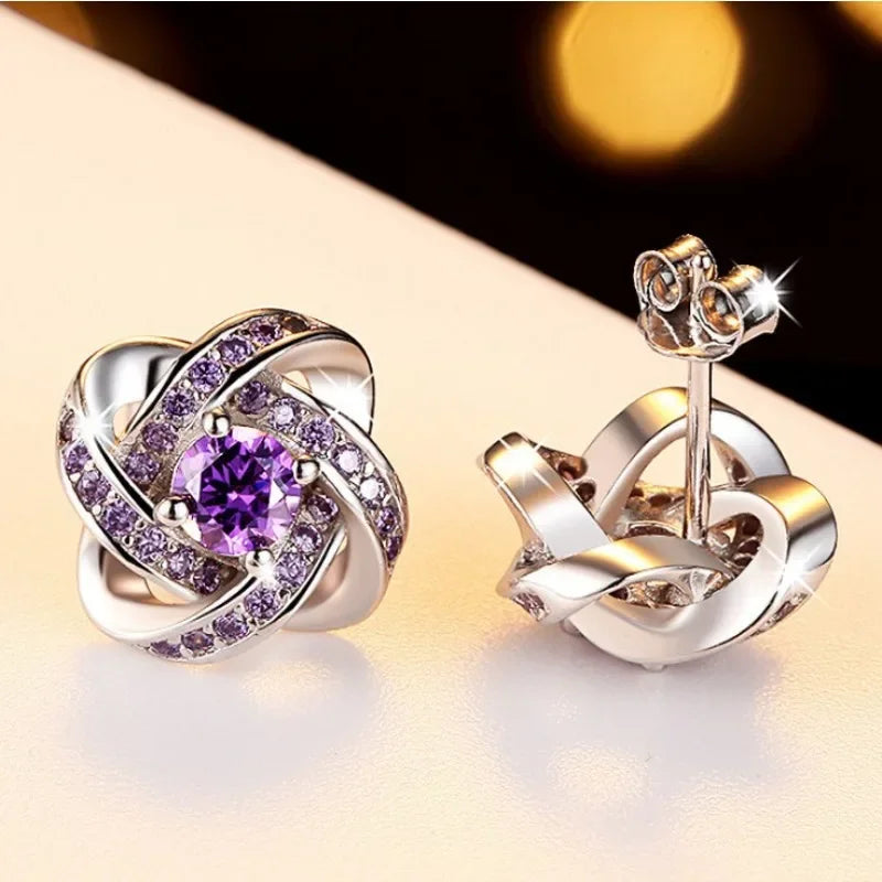 Brincos Femininos Elegantes com Zircônia