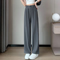 Calça Pantalona Cintura Alta Lisa