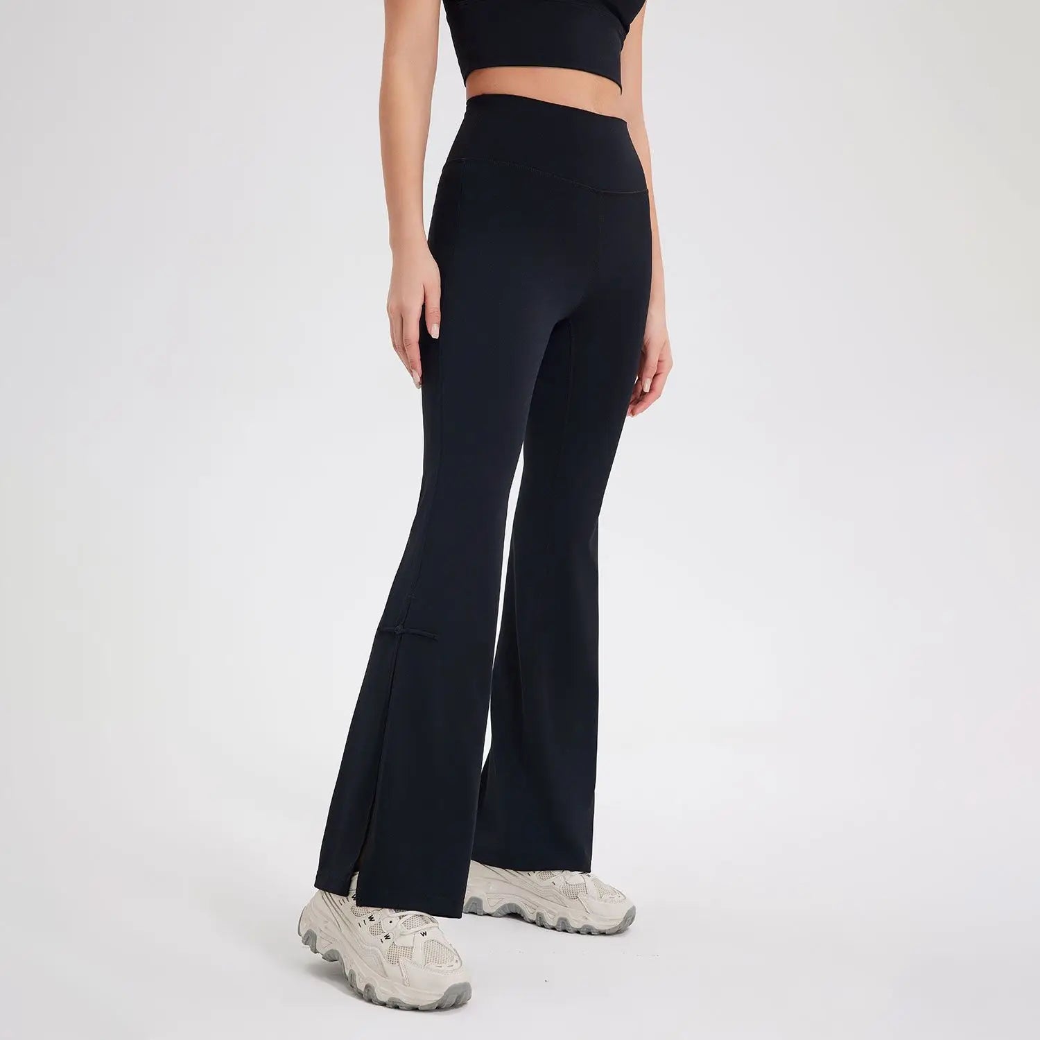 Calça para Treino com Abertura Lateral Preta