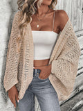 Cardigan Feminino Elegante de Malha Ponto Aberto