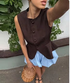 Colete Feminino Elegante com Botões