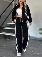 Conjunto Casual Feminino com Listras