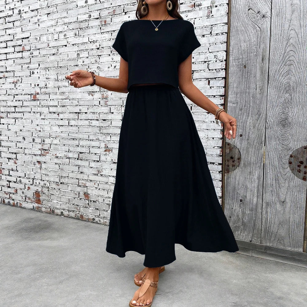 Conjunto com Saia Feminino Longuete