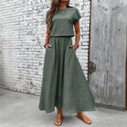 Conjunto com Saia Feminino Longuete
