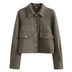 Jaqueta Bomber Feminina em Tweed