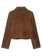 Jaqueta  Feminina Bomber de Camurça