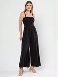 Macacão Feminino Pantalona com Alças de Amarrar