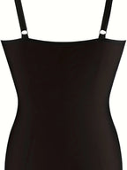 Maiô Preto Minimalista com Busto Plinçado