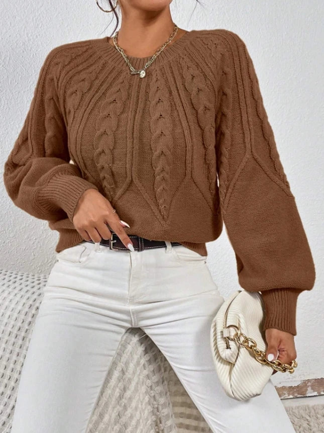 Pulôver Feminino Tricô Canelado com Punho