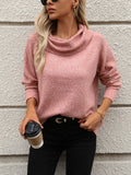 Pulôver Feminino Tricô Mousse de Gola Alta