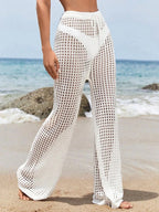 Saída de Praia Calça Branca Elegante com Cordão