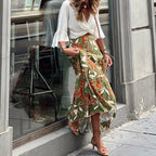 Saia Longa Feminina Estampa Floral