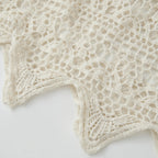Saia Off Longa Boho de Renda Floral