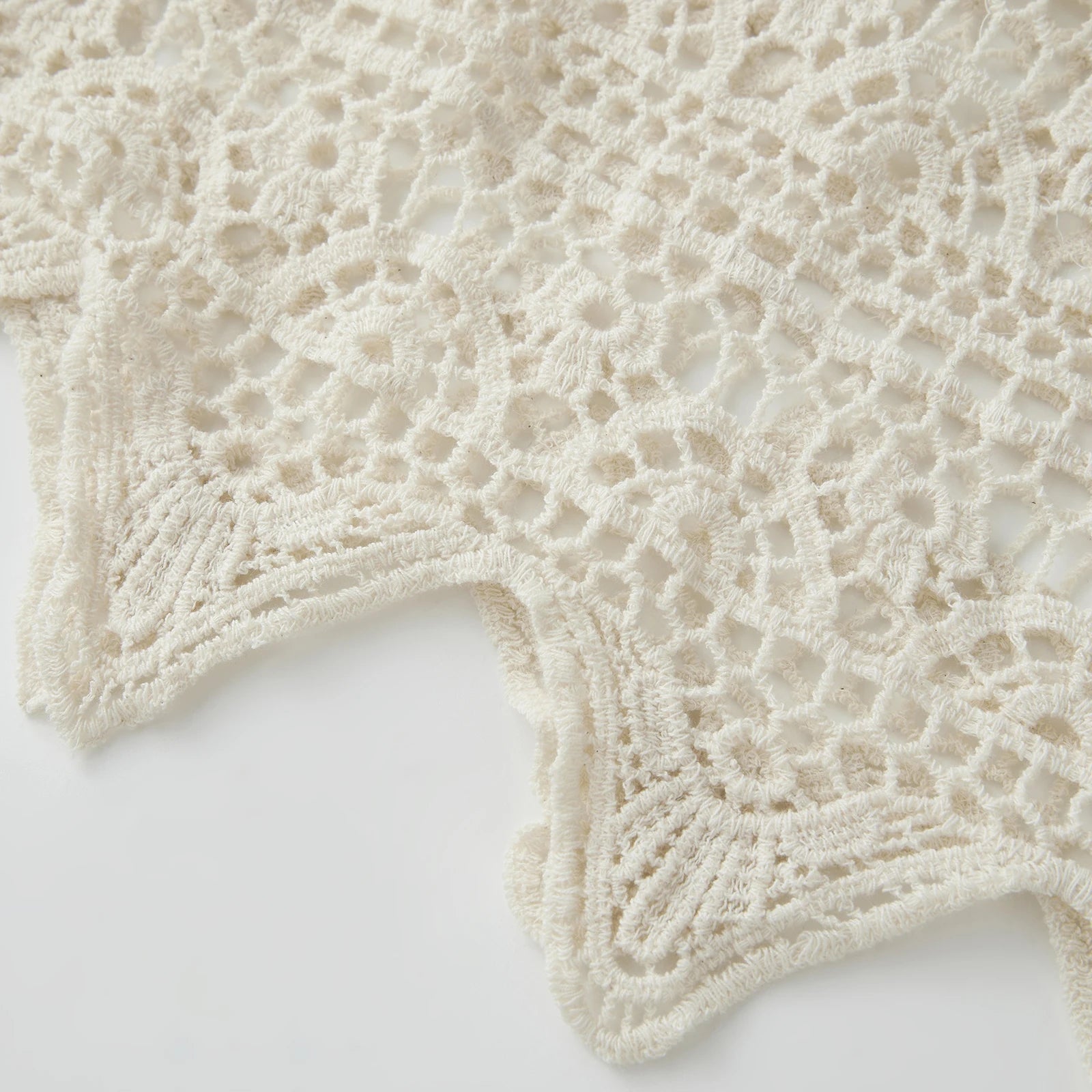 Saia Off Longa Boho de Renda Floral
