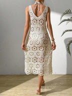 Vestido Angel com Renda e Flor 3D