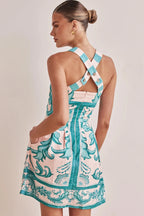 Vestido Boêmio Curto Estampado