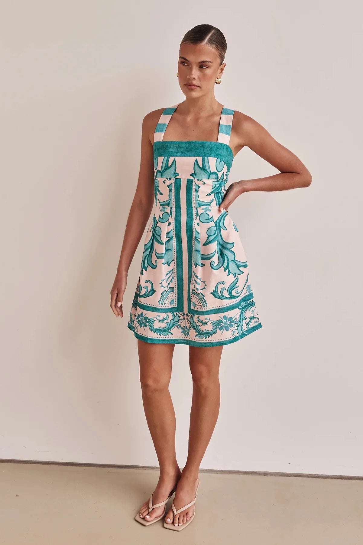 Vestido Boêmio Curto Estampado