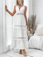 Vestido Brenda Branco com Renda