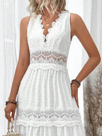 Vestido Brenda Branco com Renda
