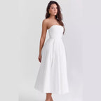 Vestido Julia Branco Ombro a Ombro