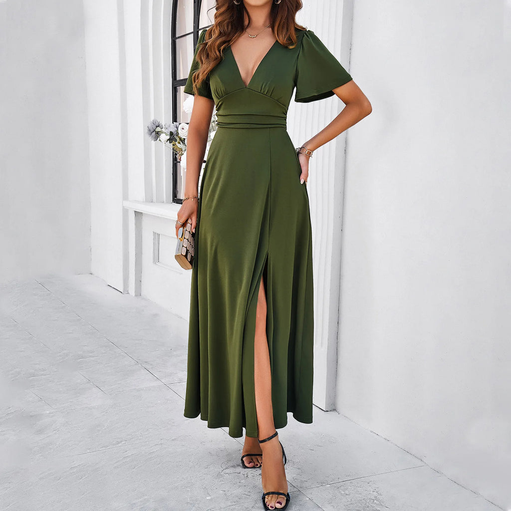 Vestido Lavinia com Decote V