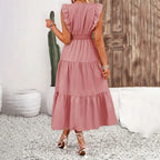 Vestido Livia Detalhe em Botões Rosa 3