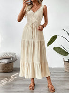 Vestido Off Minimalista Detalhe Cintura Alta