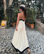 Vestido Solto Francês com Alças Fina