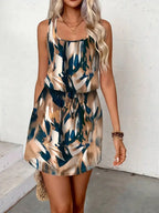 Vestido curto feminino para primavera e verão