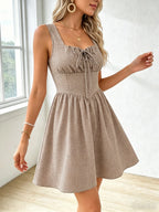 Vestido feminino curto para primavera e verão